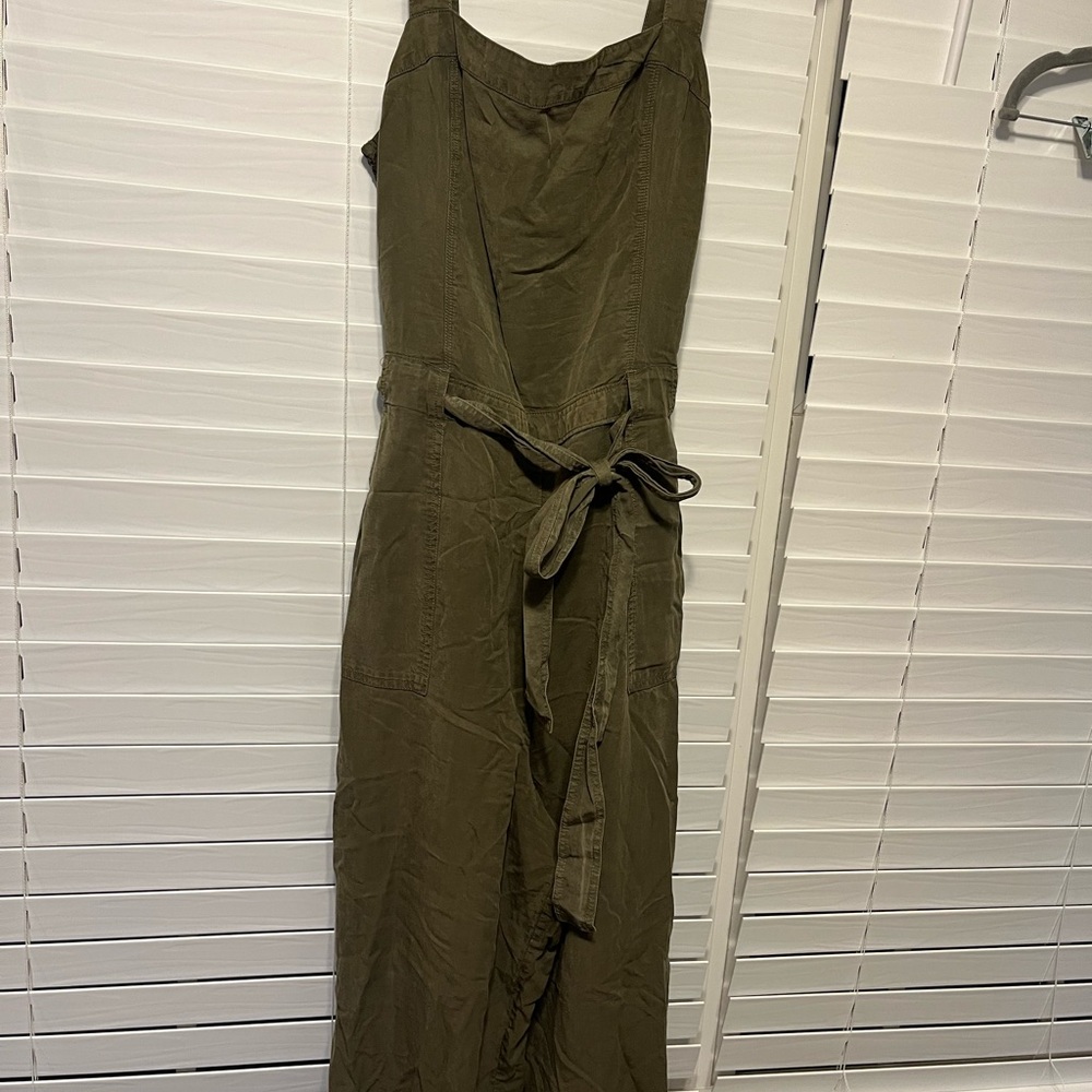 Olive Green Tank Top Jumpsuit